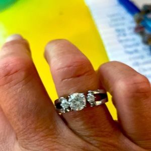 Cubic zirconia ring size 8.5